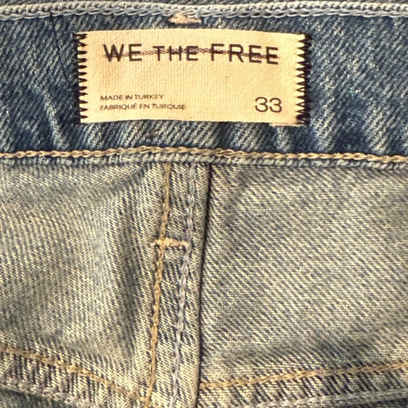 FREE PEOPLE WE THE FREE Cora Slouchy Jean Mid Rise Button Fly Meadow NEW - Picture 12 of 16